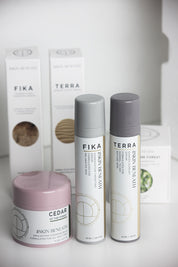 Minimalist image of a cleanser barrier support serum and pigmentation Serum