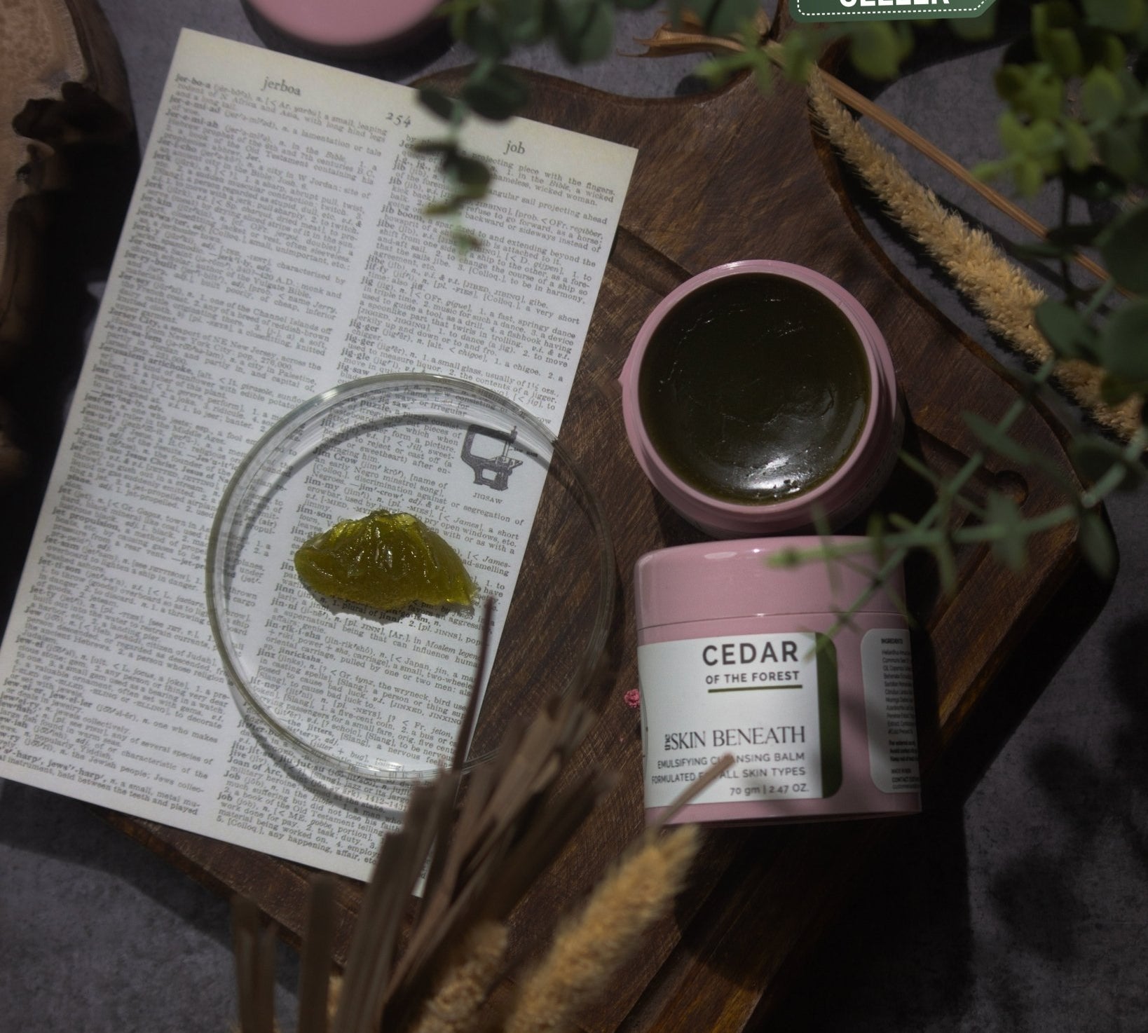 Cedar of the Forest emulsifying cleansing balm for makeup and sunscreen removal
