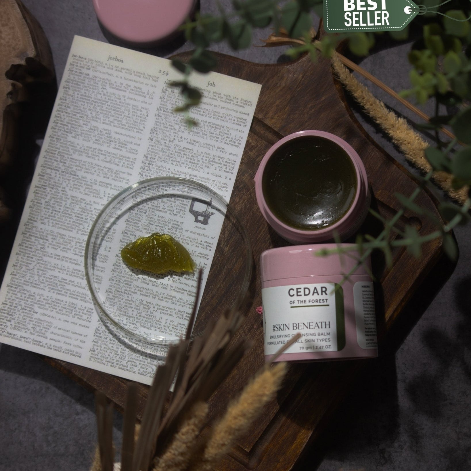 Cedar of the Forest emulsifying cleansing balm for makeup and sunscreen removal