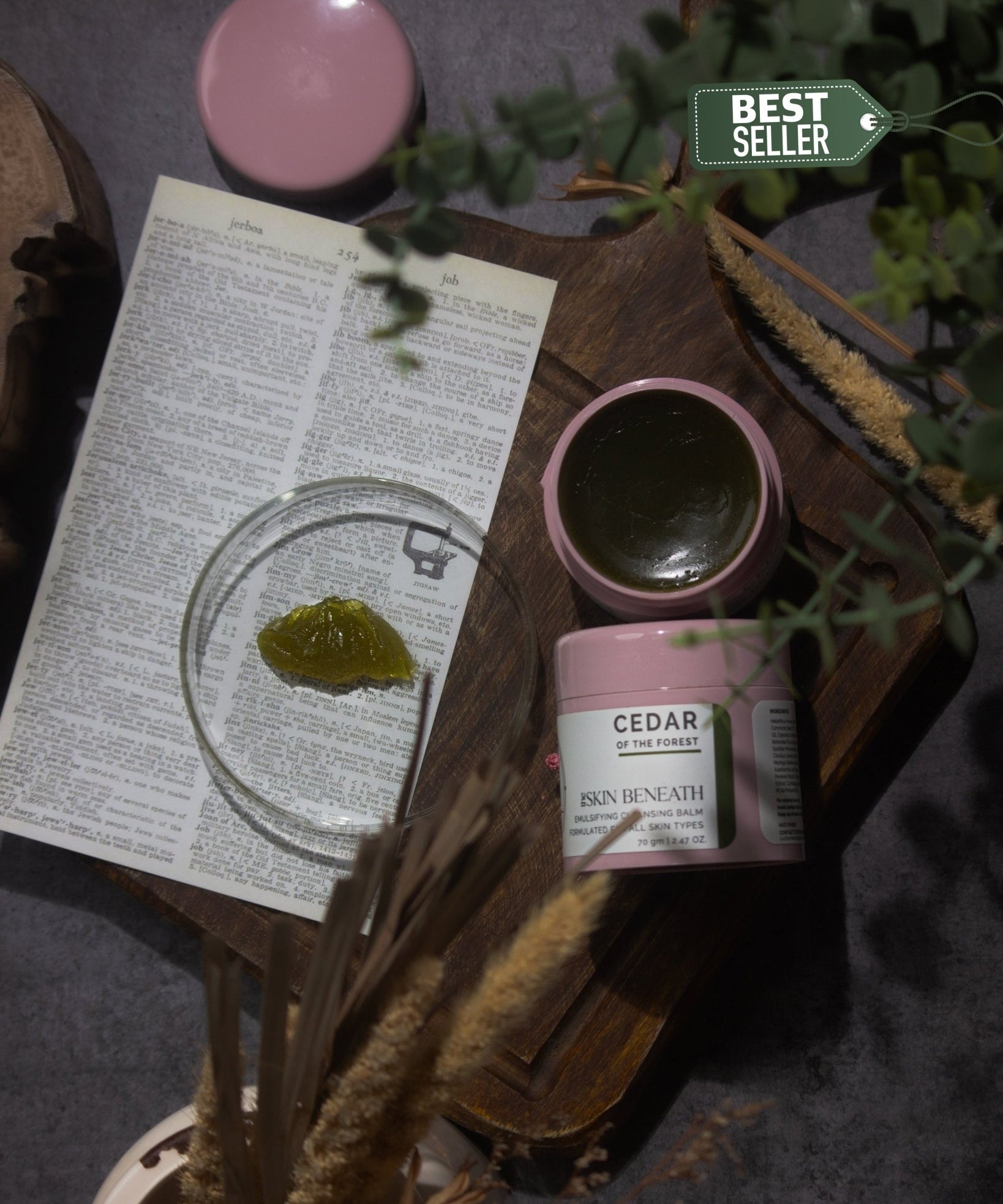 Cedar of the Forest emulsifying cleansing balm for makeup and sunscreen removal