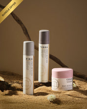 Deep Nourishment Set with Terra barrier repair serum and Cedar of the Forest cleansing balm