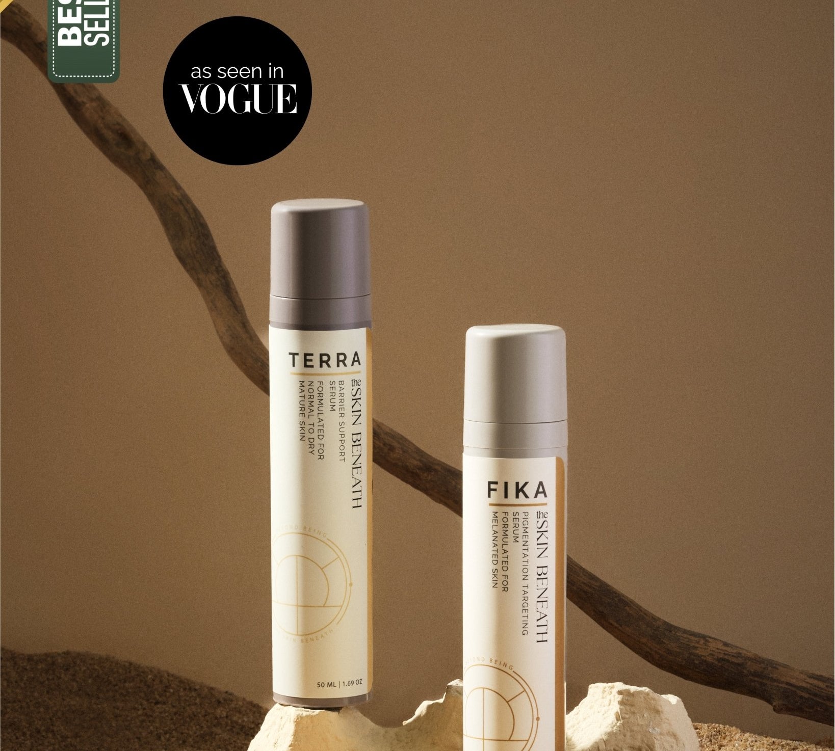 Repair and Recalibrate Set with Terra barrier repair serum and Fika pigmentation serum