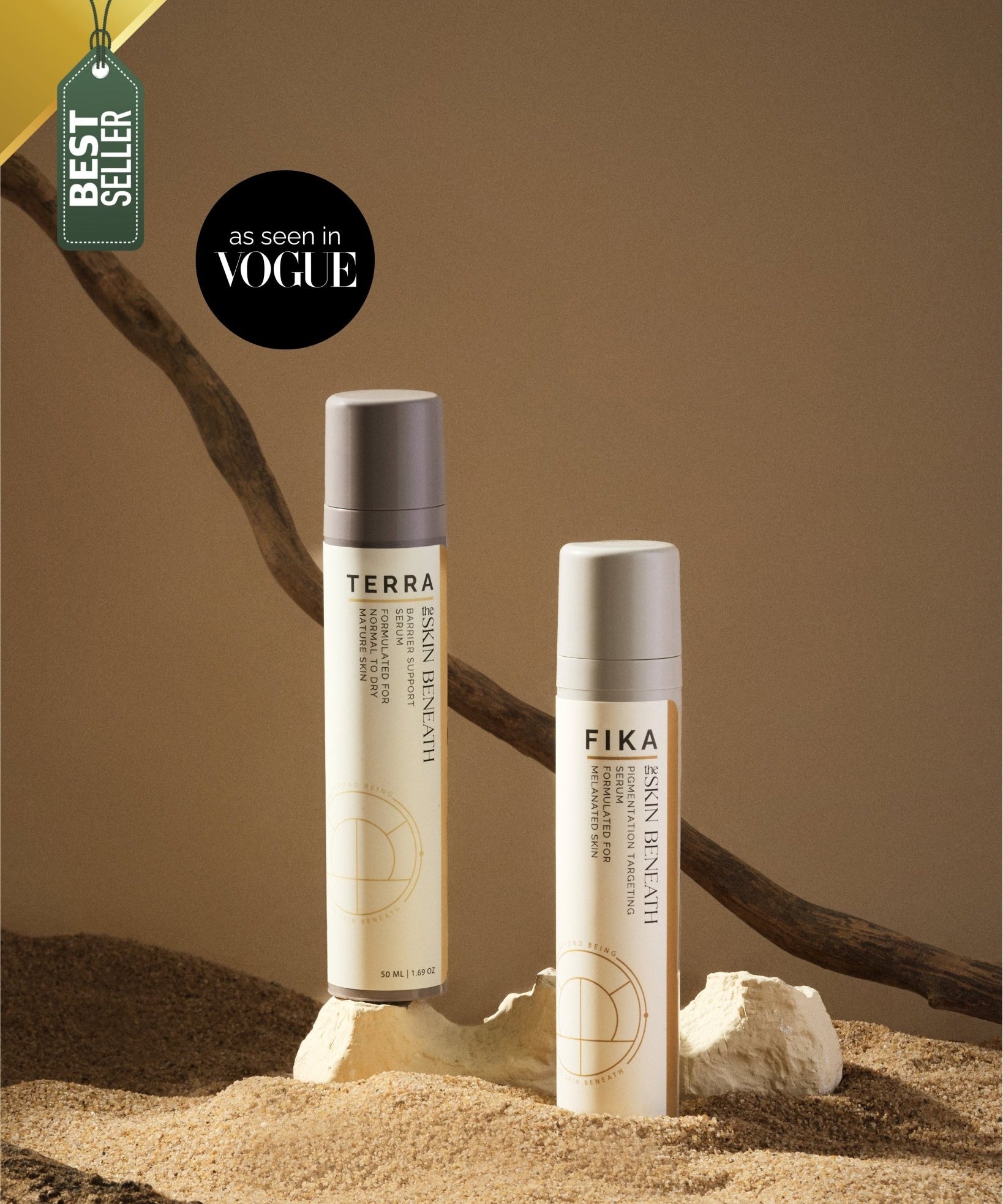 Repair and Recalibrate Set with Terra barrier repair serum and Fika pigmentation serum