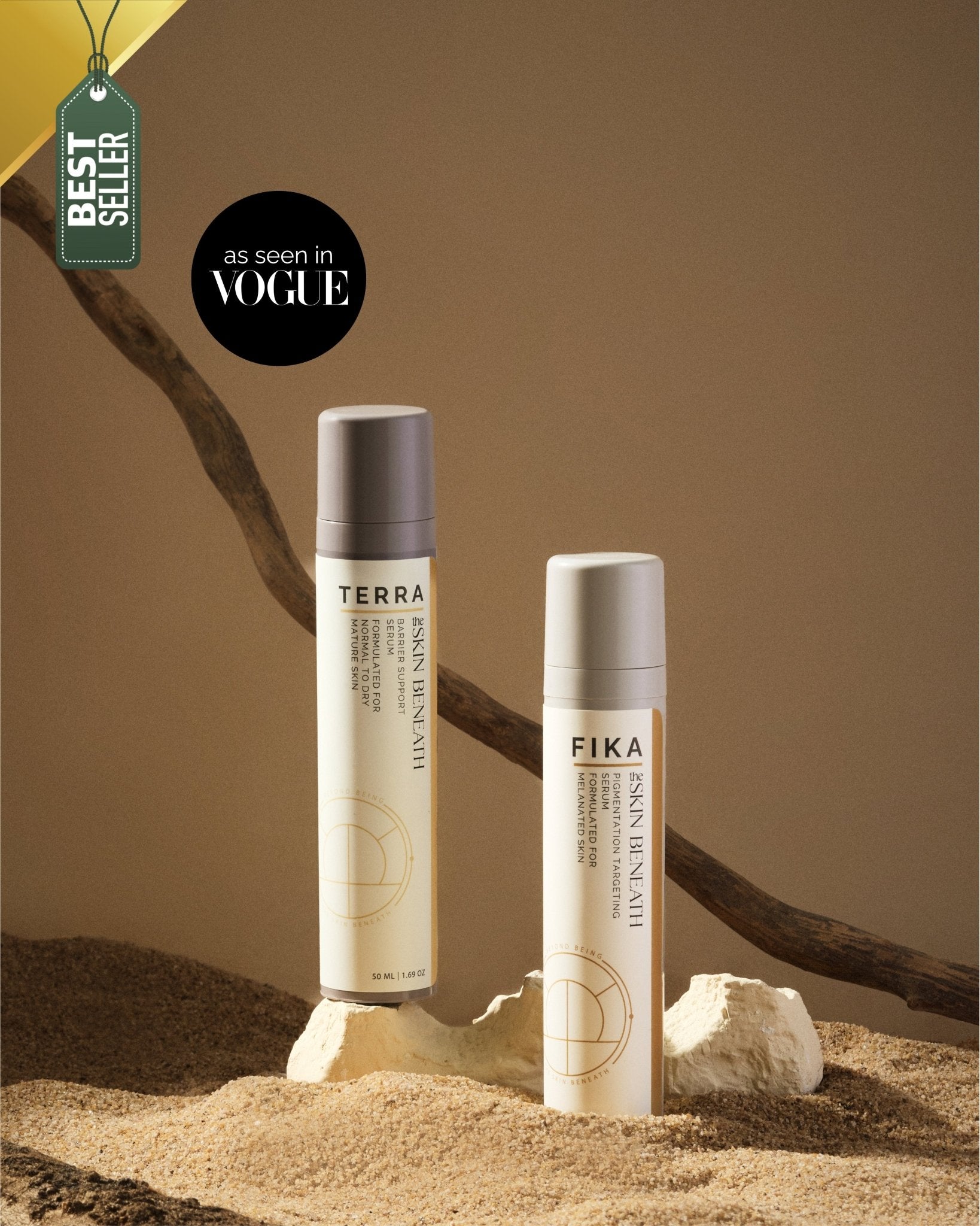 Repair and Recalibrate Set with Terra barrier repair serum and Fika pigmentation serum