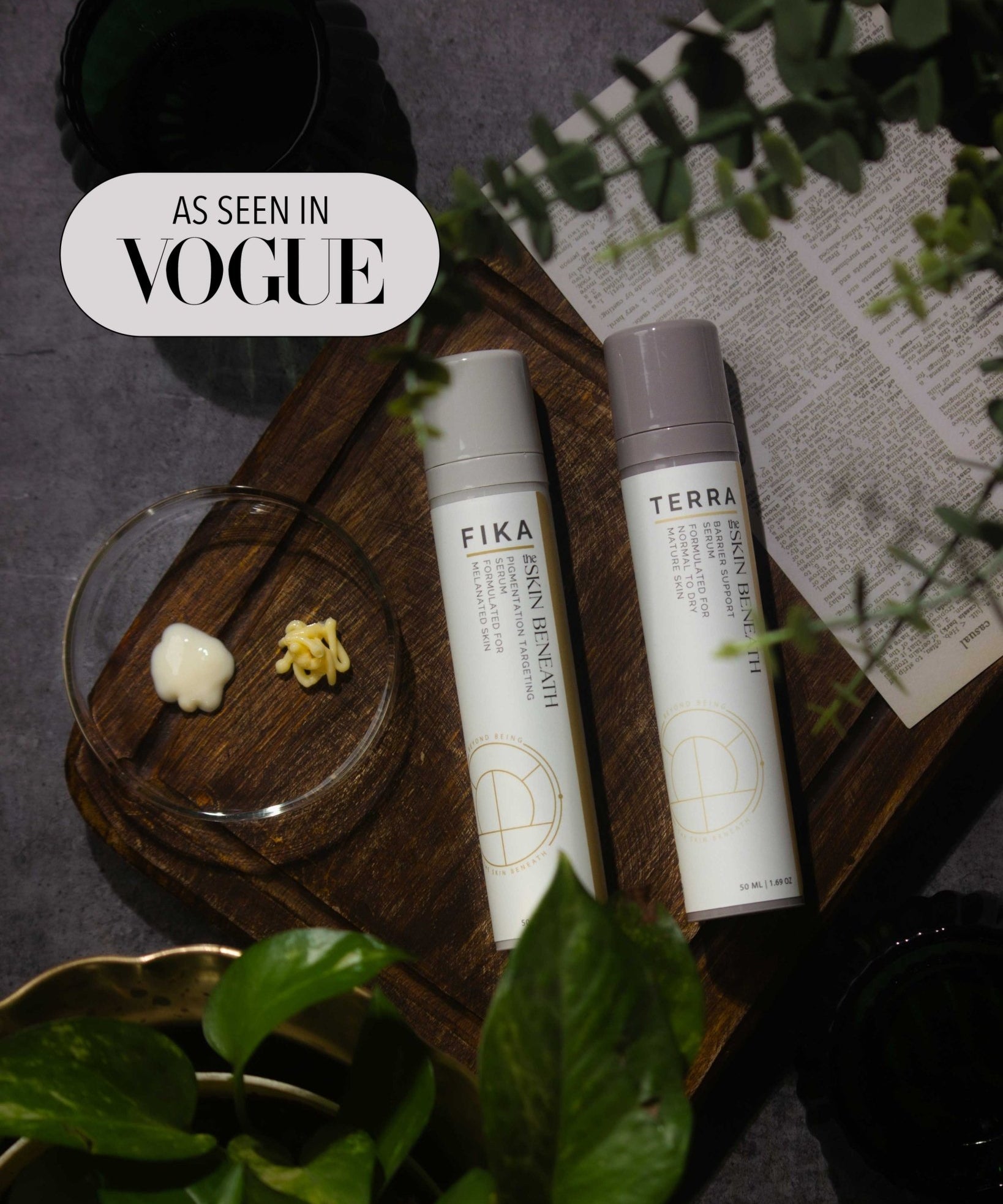 Barrier repair and pigmentation skincare set with Terra and Fika serums